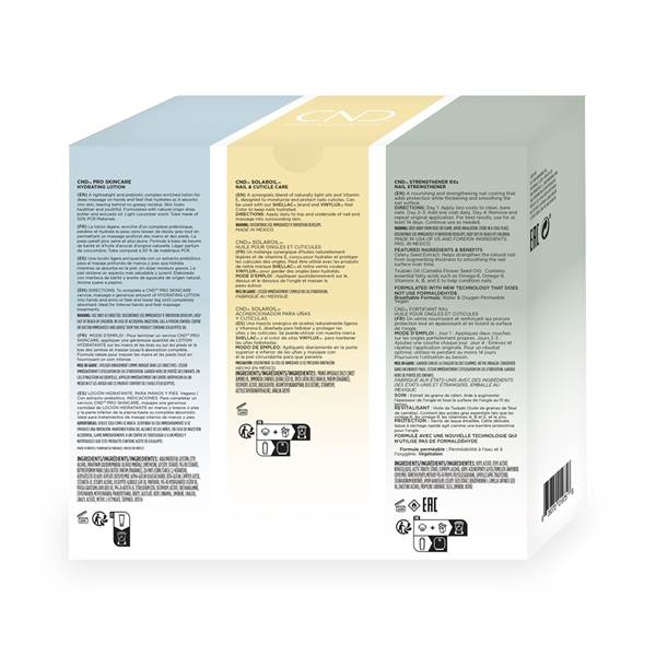 CND™ Glow & Repair Kit – Kit Cura Unghie e Mani con Omaggio Borraccia Termica
